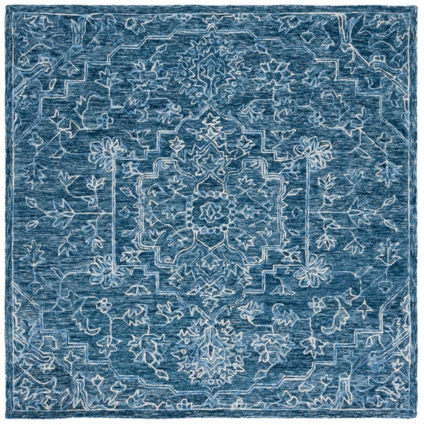Safavieh Metro Exquisite Hand-tufted Area Rug - Traditional Craftsmanship With Modern Elegance For Your Home Blue Wool And Cotton With Latex Met115m-10