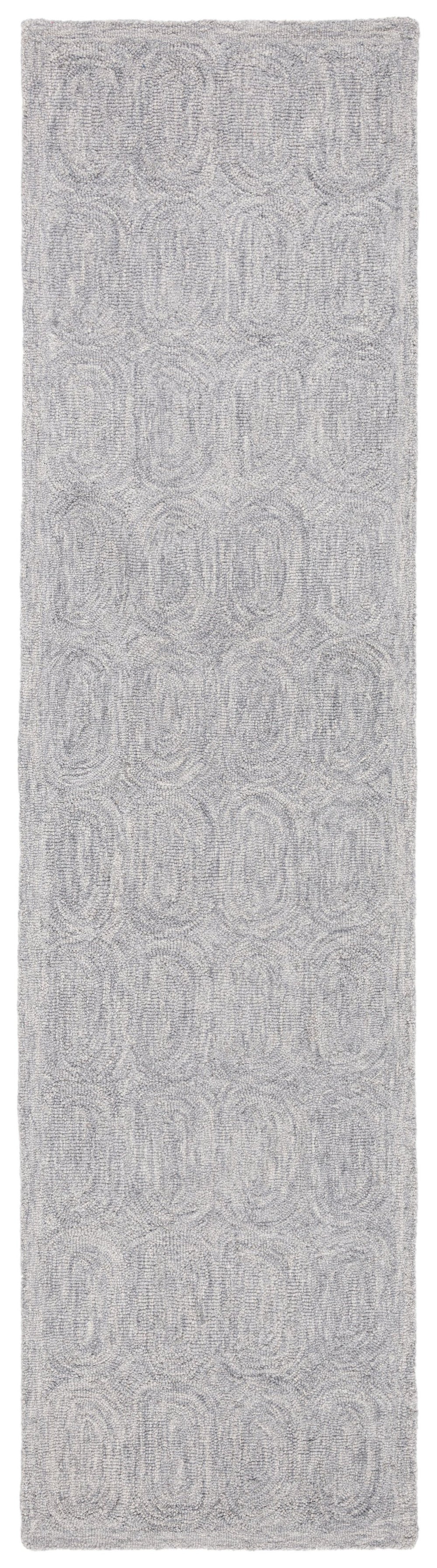 Safavieh Metro Hand-tufted Wool And Cotton Runner Rug - Timeless Elegance With Geometric Design For Home Decor Grey Wool And Cotton With Latex Met124f-9