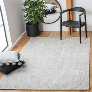 Safavieh Metro Hand-tufted Wool And Cotton Runner Rug - Timeless Elegance With Geometric Design For Home Decor Grey Wool And Cotton With Latex Met124f-9
