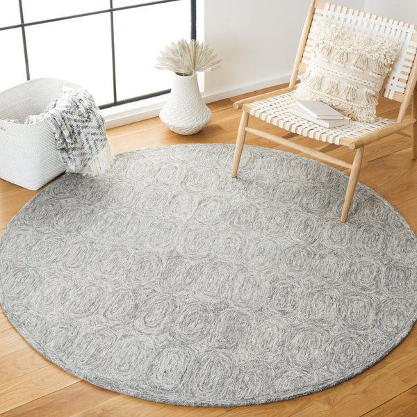 Safavieh Metro Hand-tufted Wool And Cotton Runner Rug - Timeless Elegance With Geometric Design For Home Decor Grey Wool And Cotton With Latex Met124f-9