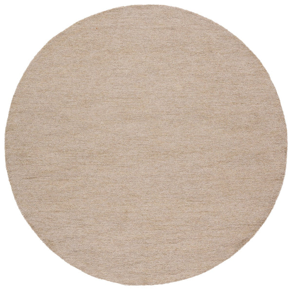 Safavieh Metro Round Area Rug - Hand-tufted Luxury With 80% Wool For Modern Sophistication In Any Space Beige 80% Wool And 20% Cotton Met152b-6r