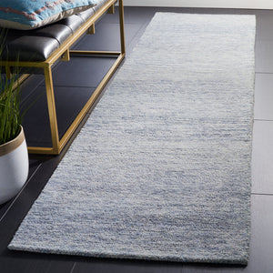 Safavieh Metro Hand-tufted Luxurious Area Rug - Sophisticated Wool And Cotton Blend For Contemporary Spaces Blue 80% Wool And 20% Cotton Met152m-4r