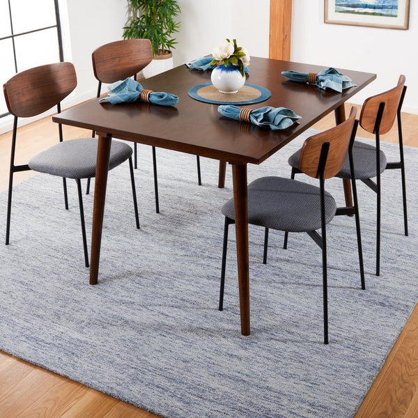 Safavieh Metro Hand-tufted Luxurious Area Rug - Sophisticated Wool And Cotton Blend For Contemporary Spaces Blue 80% Wool And 20% Cotton Met152m-4r