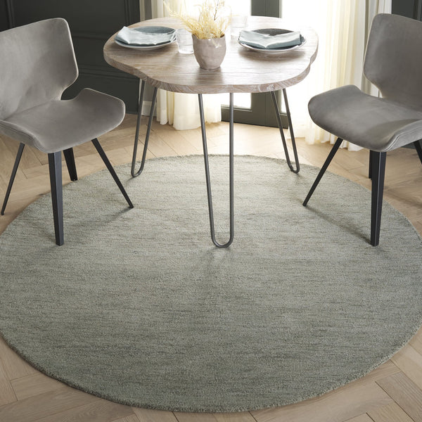 Safavieh Metro Round Area Rug - Hand-tufted Luxury With 80% Wool For Modern Sophistication In Any Space Green 80% Wool And 20% Cotton Met152y-6r