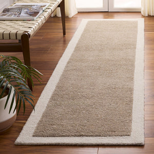 Safavieh Metro Hand-Tufted Beige Ivory Wool-Cotton Rug — Plush 1/2" Pile, Timeless Texture For Living Rooms 9'-0" x 12'-0" MET153B-9
