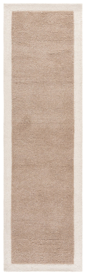 Safavieh Metro Hand‑Tufted Wool Cotton Rug In Warm Beige And Ivory Border — Plush Texture, Ethically Made, Durable 3'-0" x 5'-0" MET153B-3