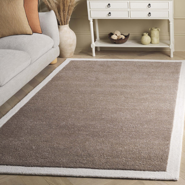 Safavieh Metro Hand‑Tufted Dark Beige Ivory Rug – Plush ½" Wool‑Cotton Blend, Ethically Crafted For Living Rooms 9'-0" x 12'-0" MET153C-9