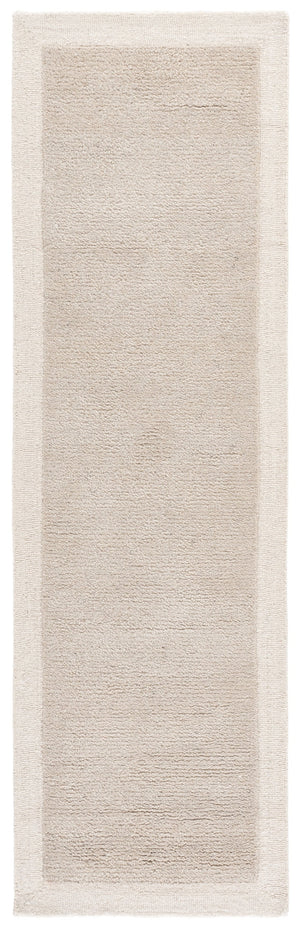 Safavieh Metro Hand-Tufted Wool Cotton Rug In Light Grey Ivory — Plush 1/2" Pile, Neutral Textured Elegance For Any Room 3'-0" x 5'-0" MET153G-3