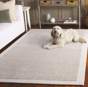 Safavieh Metro Hand‑Tufted Wool-Cotton Area Rug In Light Grey & Ivory — Low Profile, Durable, Timeless Style 5'-0" x 8'-0" MET153G-5