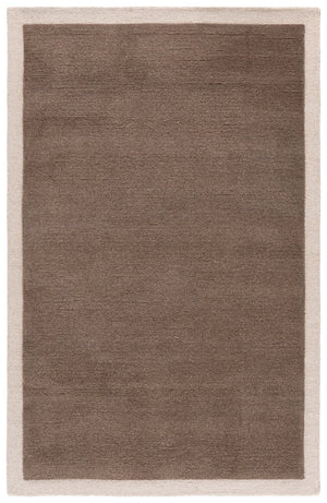 Safavieh Metro Hand-Tufted Brown Ivory Wool-Cotton Rug 8X10 Low Pile Durable Neutral Modern Focal Point 9'-0" x 12'-0" MET153T-9
