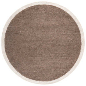 Safavieh Metro Hand‑Tufted Wool & Cotton Rug In Brown Ivory — Plush 0.5" Pile, Durable Artisan Craftsmanship 3'-0" x 5'-0" MET153T-3