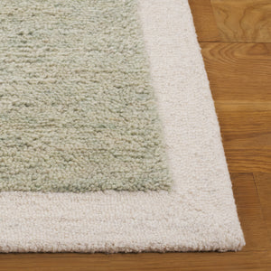 Safavieh Metro Hand-Tufted Sage Ivory Area Rug — Wool-Cotton Blend, Low-Profile 1/2" Pile For Cozy Elegance 8'-0" x 10'-0" MET153W-8