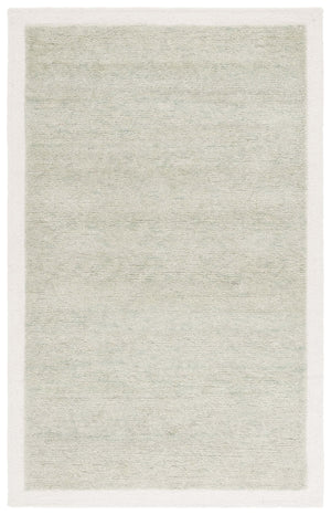 Safavieh Metro Hand-Tufted Sage And Ivory Wool-Cotton Rug — Low-Profile Modern Area Rug For Living Rooms 4'-0" x 6'-0" MET153W-4