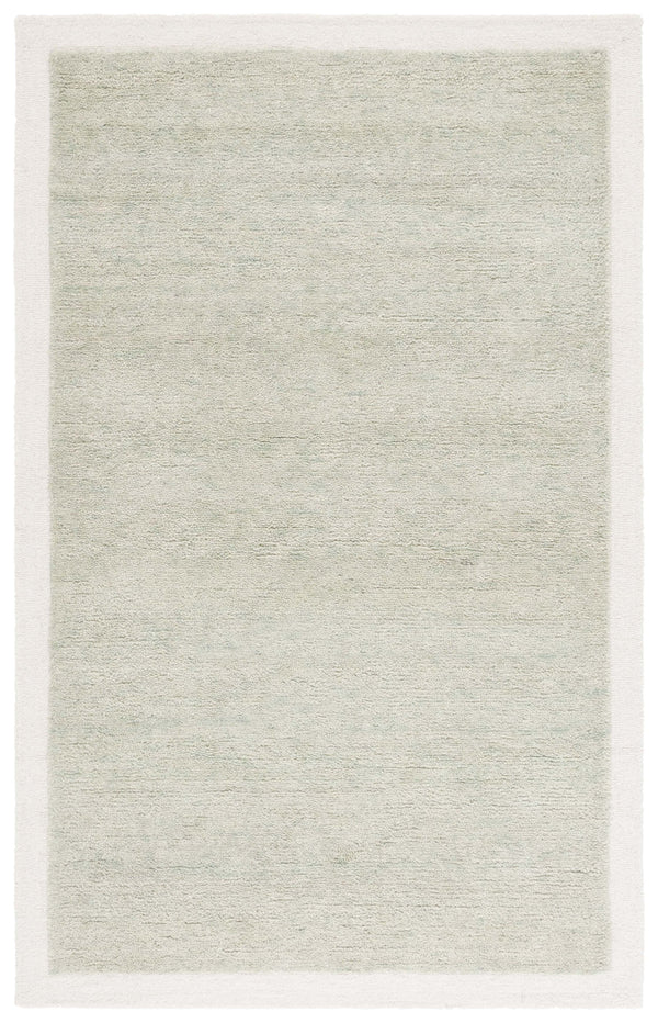 Safavieh Metro Hand-Tufted Sage Ivory Area Rug — Wool-Cotton Blend, Low-Profile 1/2" Pile For Cozy Elegance 8'-0" x 10'-0" MET153W-8