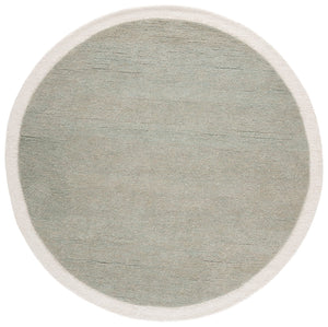 Safavieh Metro Hand-Tufted Sage And Ivory Runner — Wool-Cotton Blend, Plush 0.5" Pile, Elegant Hallway Accent 2'-3" x 8'-0" MET153W-28