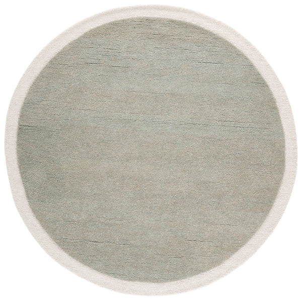 Safavieh Metro Hand-Tufted Sage And Ivory Runner — Wool-Cotton Blend, Plush 0.5" Pile, Elegant Hallway Accent 2'-3" x 8'-0" MET153W-28