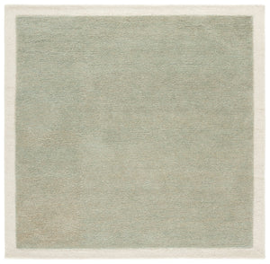 Safavieh Metro Hand-Tufted Sage And Ivory Runner — Wool-Cotton Blend, Plush 0.5" Pile, Elegant Hallway Accent 2'-3" x 8'-0" MET153W-28