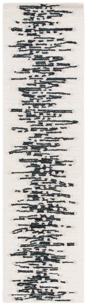 Safavieh Metro Hand‑Tufted 8X10 Black And Ivory Abstract Wool Rug — Plush, Gallery‑Ready Contemporary Centerpiece 2'-0" x 3'-0" MET175Z-2