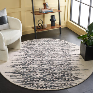 Safavieh Metro Hand‑Tufted Black & Ivory Abstract Rug 8X10 — Plush Wool‑Cotton Blend, Modern Gallery Style 9'-0" x 12'-0" MET175Z-9