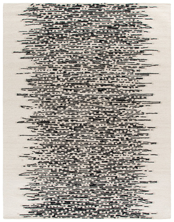 Safavieh Metro Hand‑Tufted 8X10 Black And Ivory Abstract Wool Rug — Plush, Gallery‑Ready Contemporary Centerpiece 2'-0" x 3'-0" MET175Z-2