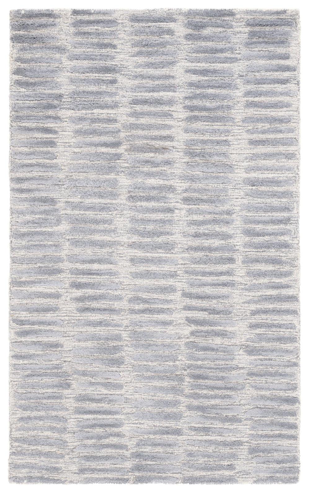 Safavieh Metro Luxurious Hand-tufted Area Rug For Modern Interiors - Premium Wool & Cotton Blend, 6' X 9' Silver ,Grey 80% Wool And 20% Cotton Met182g-9