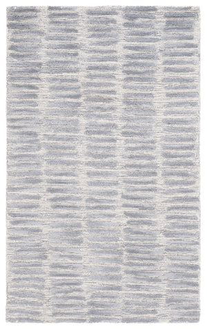 Safavieh Metro Luxurious Hand-tufted Area Rug For Modern Interiors - Premium Wool & Cotton Blend, 6' X 9' Silver ,Grey 80% Wool And 20% Cotton Met182g-9
