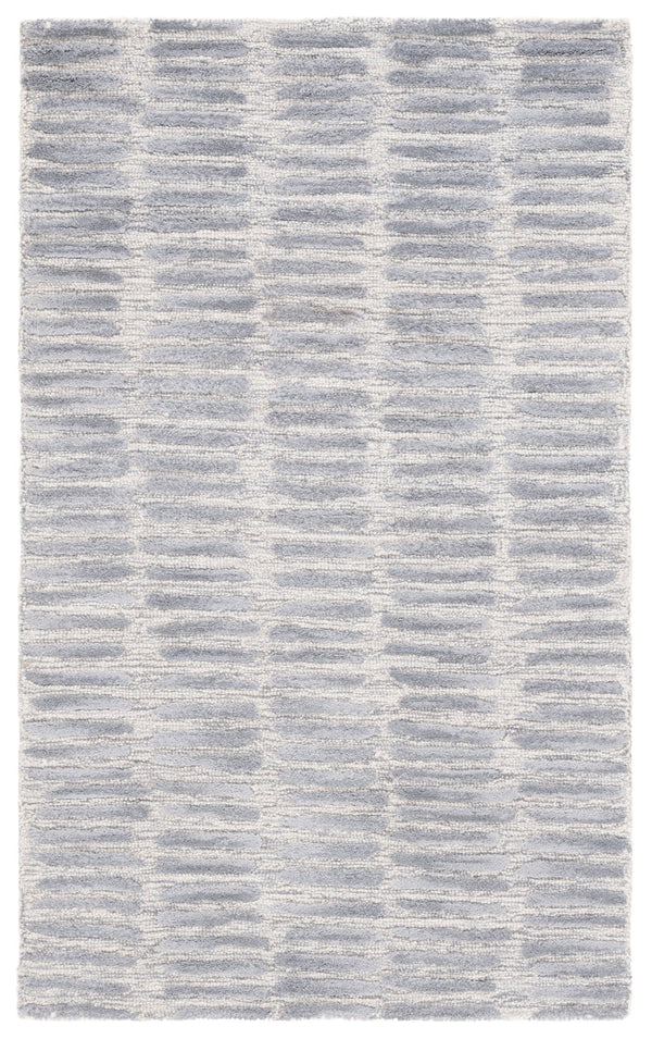 Safavieh Metro Luxurious Hand-tufted Area Rug For Modern Interiors - Premium Wool & Cotton Blend, 6' X 9' Silver ,Grey 80% Wool And 20% Cotton Met182g-9