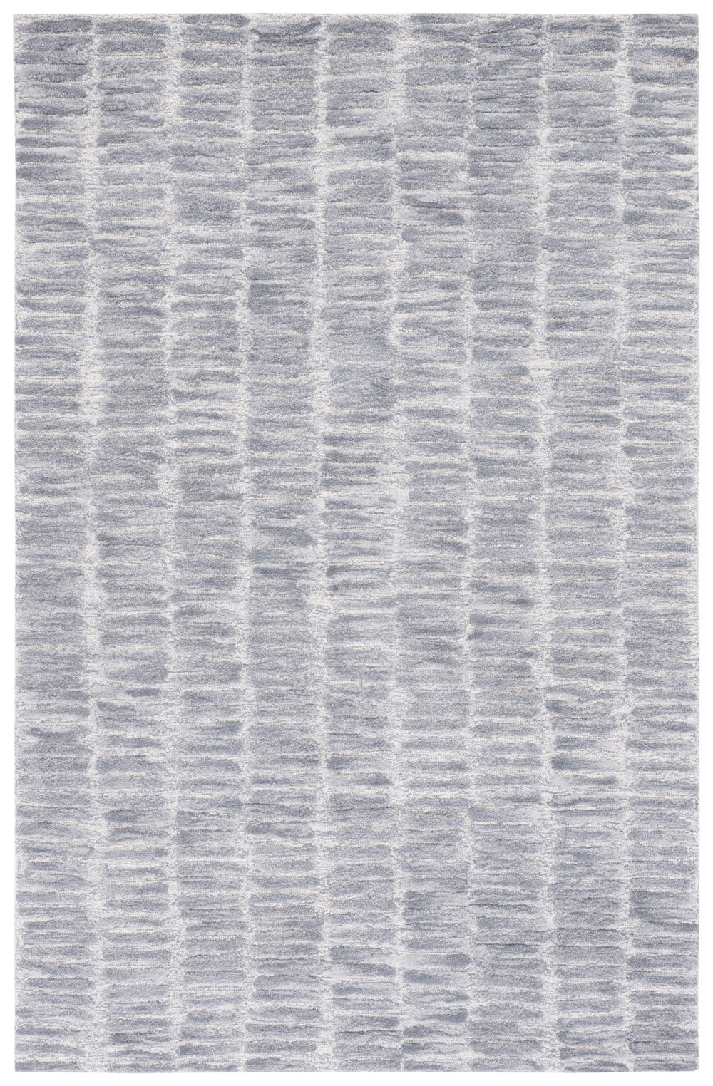 Safavieh Metro Luxurious Hand-tufted Area Rug For Modern Interiors - Premium Wool & Cotton Blend, 6' X 9' Silver ,Grey 80% Wool And 20% Cotton Met182g-9