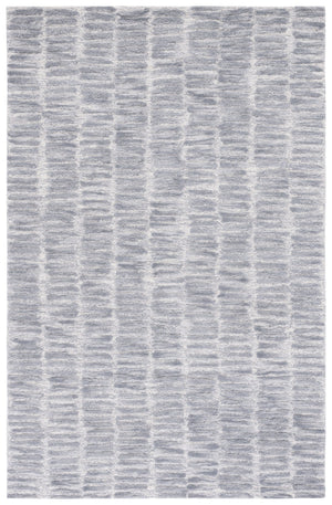 Safavieh Metro Luxurious Hand-tufted Area Rug For Modern Interiors - Premium Wool & Cotton Blend, 6' X 9' Silver ,Grey 80% Wool And 20% Cotton Met182g-9