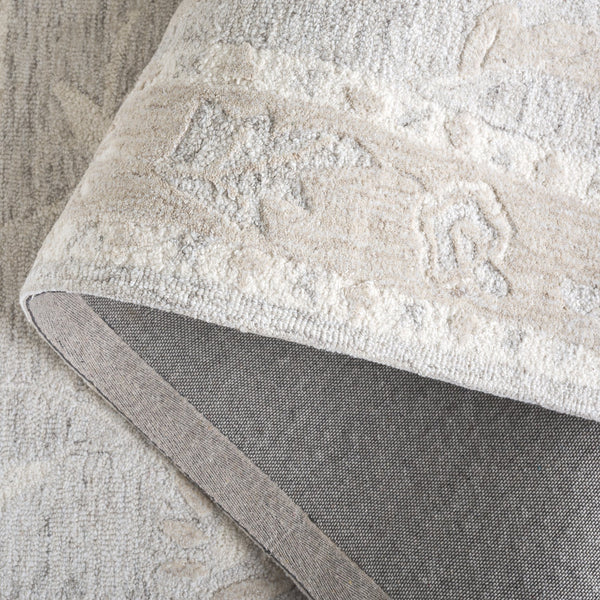 Safavieh Metro Light Grey And Ivory Hand-tufted Area Rug - Elegant 5' X 8' Traditional Style For Any Room Light Grey ,Ivory 50% Wool,30% Pet,20% Cotton Met201g-5