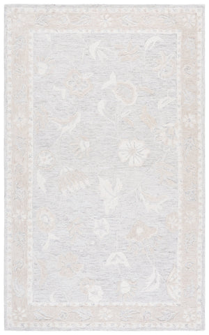 Safavieh Metro Light Grey And Ivory Hand-tufted Area Rug - Elegant 5' X 8' Traditional Style For Any Room Light Grey ,Ivory 50% Wool,30% Pet,20% Cotton Met201g-5