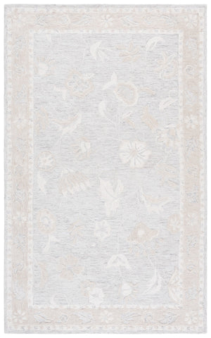Safavieh Metro Hand Tufted Rug In Elegant Neutral Tones – Timeless Traditional Style For Effortless Decor Light Grey ,Ivory 50% Wool,30% Pet,20% Cotton Met201g-8