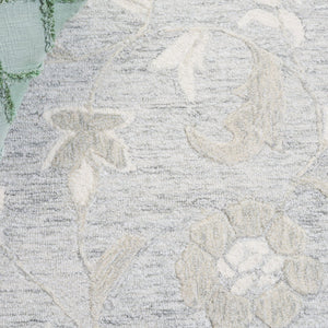 Safavieh Metro 202f Grey Ivory Area Rug - 5'0" X 8'0" Hand Tufted Elegance For Any Room's Comfort & Style Grey ,Ivory 50% Wool,30% Pet,20% Cotton Met202f-5