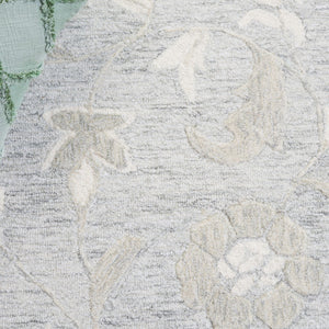 Safavieh Metro Exquisite Hand-tufted Area Rug - Timeless Elegance For Hallways, Entryways & More Grey ,Ivory 50% Wool,30% Pet,20% Cotton Met202f-6