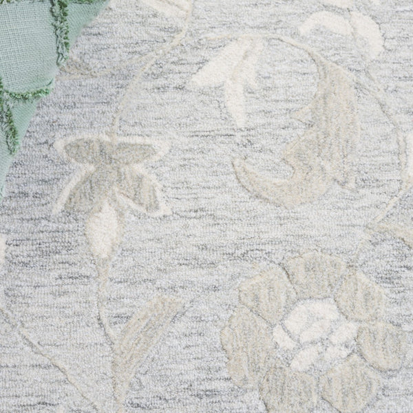 Safavieh Metro Exquisite Hand-tufted Area Rug - Timeless Elegance For Hallways, Entryways & More Grey ,Ivory 50% Wool,30% Pet,20% Cotton Met202f-6