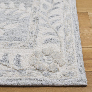 Safavieh Metro Exquisite Hand-tufted Area Rug - Timeless Elegance For Hallways, Entryways & More Grey ,Ivory 50% Wool,30% Pet,20% Cotton Met202f-6