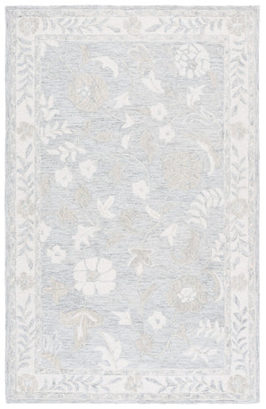 Safavieh Metro Exquisite Hand-tufted Area Rug - Timeless Elegance For Hallways, Entryways & More Grey ,Ivory 50% Wool,30% Pet,20% Cotton Met202f-6