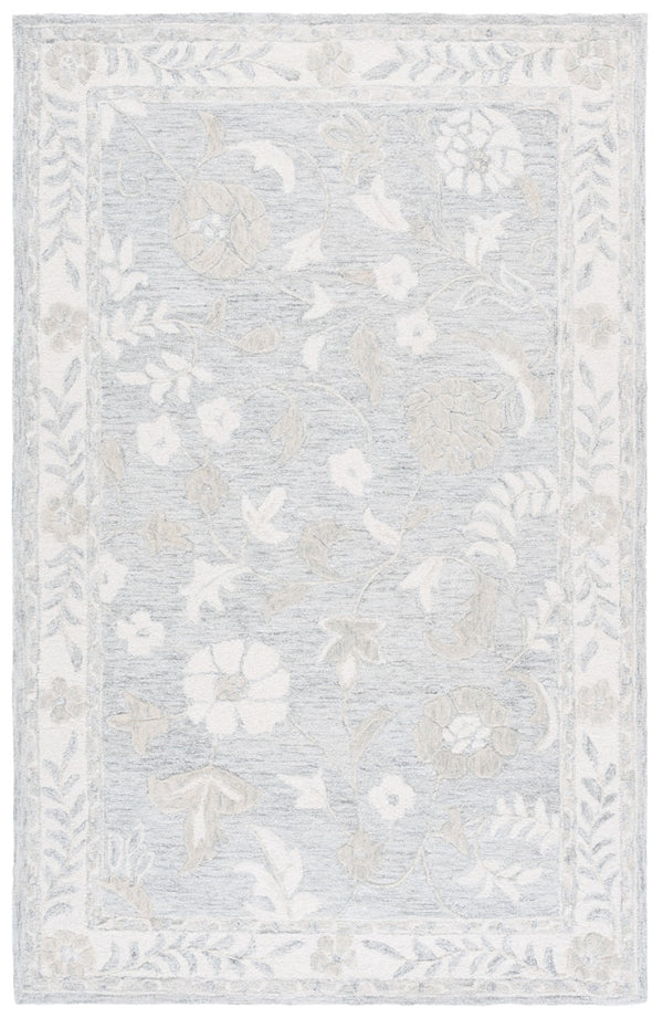 Safavieh Metro Exquisite Hand-tufted Area Rug - Timeless Elegance For Hallways, Entryways & More Grey ,Ivory 50% Wool,30% Pet,20% Cotton Met202f-6