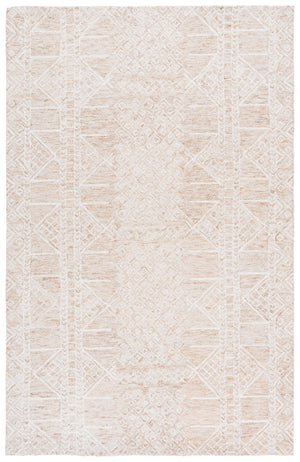 Safavieh Metro Hand-tufted Area Rug - Elegant Beige & Brown, 5x8 Ft Medium Rectangle, Wool & Cotton Blend Beige ,Brown 80% Wool,20% Cotton Met203b-5