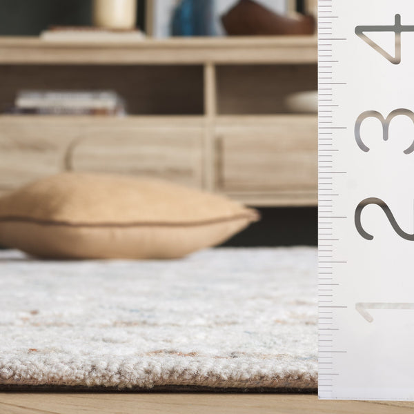 Safavieh Metro Ivory Blue Area Rug - Hand-tufted Elegance, 5' X 8' Soft Wool & Cotton Blend For Any Room Ivory ,Blue 80% Wool,20% Cotton Met204a-5