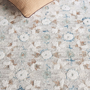 Safavieh Metro Ivory Blue Area Rug - Hand-tufted Elegance, 5' X 8' Soft Wool & Cotton Blend For Any Room Ivory ,Blue 80% Wool,20% Cotton Met204a-5