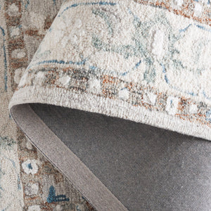 Safavieh Metro Ivory Blue Area Rug - Hand-tufted Elegance, 5' X 8' Soft Wool & Cotton Blend For Any Room Ivory ,Blue 80% Wool,20% Cotton Met204a-5