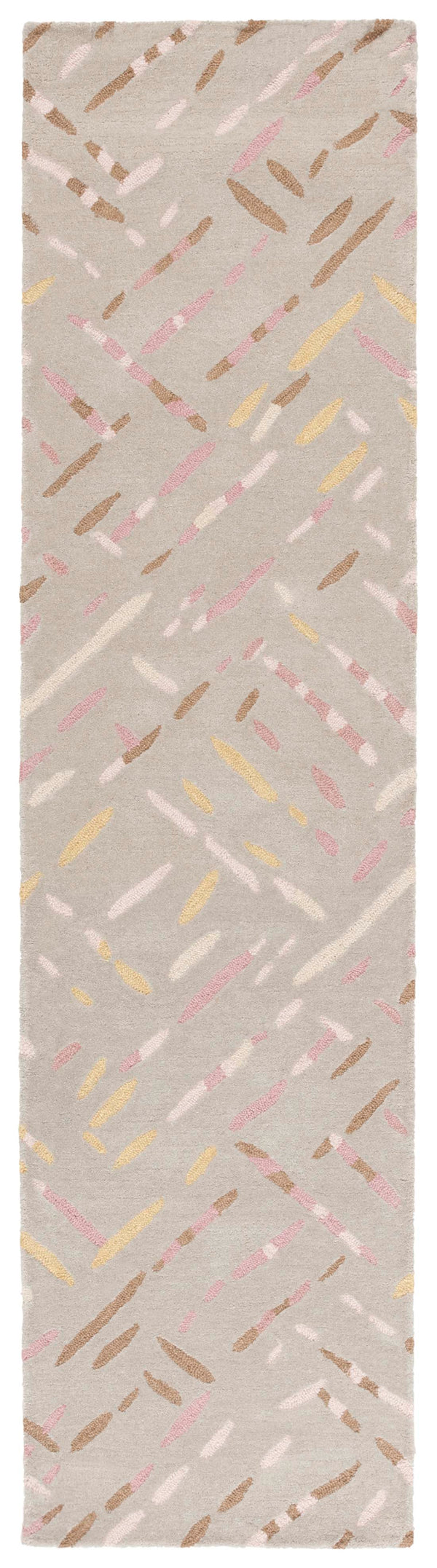 Safavieh Metro Hand-tufted Area Rug In Modern Taupe With Pink Hues - Stylish, Durable, And Artisanal Design Taupe ,Pink Wool And Cotton With Latex Met252e-4