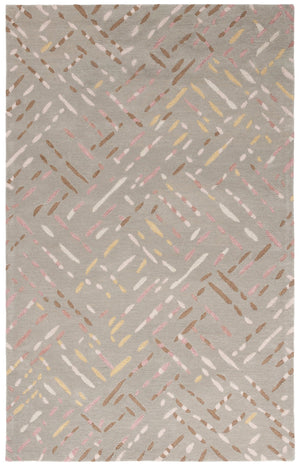 Safavieh Metro Hand-tufted Area Rug In Modern Taupe With Pink Hues - Stylish, Durable, And Artisanal Design Taupe ,Pink Wool And Cotton With Latex Met252e-4