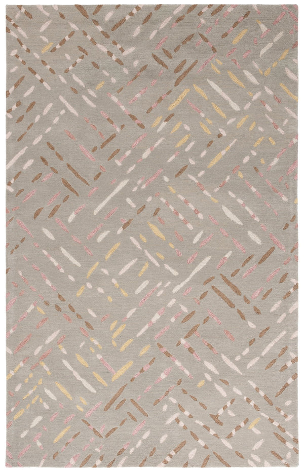 Safavieh Metro Hand-tufted Area Rug In Modern Taupe With Pink Hues - Stylish, Durable, And Artisanal Design Taupe ,Pink Wool And Cotton With Latex Met252e-4