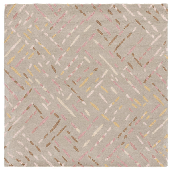 Safavieh Metro Hand-tufted Area Rug In Modern Taupe With Pink Hues - Stylish, Durable, And Artisanal Design Taupe ,Pink Wool And Cotton With Latex Met252e-4