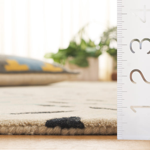 Safavieh Metro Hand-tufted Area Rug In Modern Taupe With Pink Hues - Stylish, Durable, And Artisanal Design Grey ,Blue Wool And Cotton With Latex Met252m-4