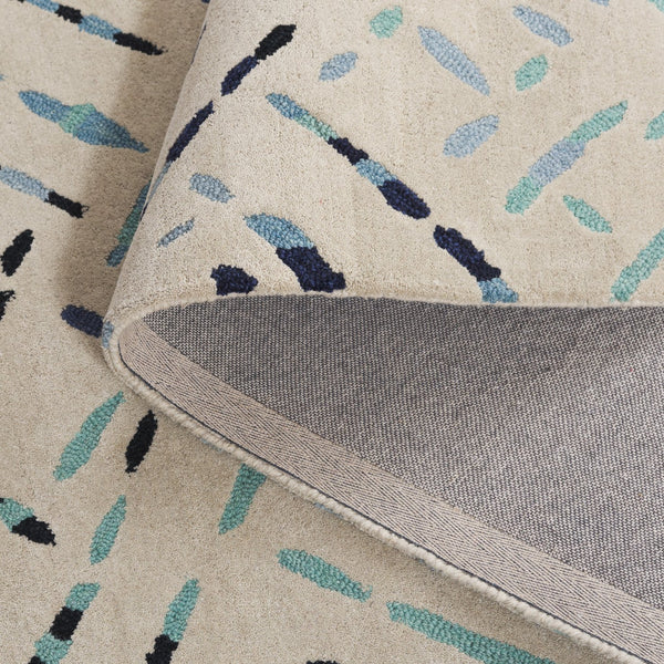 Safavieh Metro Hand-tufted Area Rug In Modern Taupe With Pink Hues - Stylish, Durable, And Artisanal Design Grey ,Blue Wool And Cotton With Latex Met252m-4