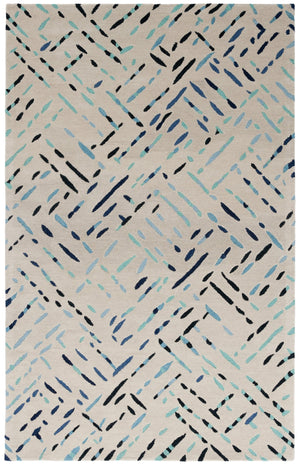 Safavieh Metro Hand-tufted Area Rug In Modern Taupe With Pink Hues - Stylish, Durable, And Artisanal Design Grey ,Blue Wool And Cotton With Latex Met252m-4