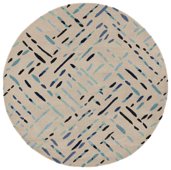 Safavieh Metro Hand-tufted Area Rug In Modern Taupe With Pink Hues - Stylish, Durable, And Artisanal Design Grey ,Blue Wool And Cotton With Latex Met252m-4